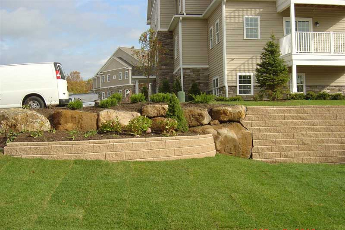 Retaining Wall and Planter Installation Clifton Park & Albany, NY