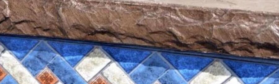 Chiseled Rock-Face coping profile